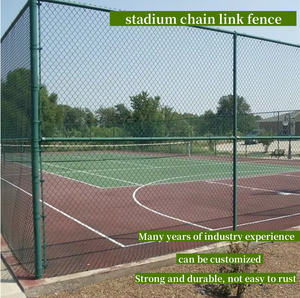 Clôture en treillis galvanisé <span class=keywords><strong>à</strong></span> chaud de haute qualité, revêtue de PVC, pour terrains de tennis, terrains de football et terrains de basketball - Product Image 4
