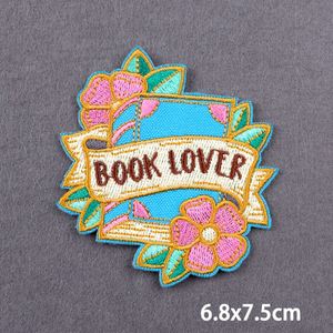 Patch brodé thermocollant personnalisé pour les amoureux des livres, patch brodé « Courage de la fille » pour vêtements et jeans, vente en gros - Product Image 5