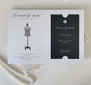 Emballage <span class=keywords><strong>de</strong></span> cartes personnalisable, cartes imprimées et manuscrites, discours <span class=keywords><strong>de</strong></span> mariage, cartes pliées - Product Image 2