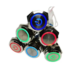 Qitai LED nút tự động hóa thiết bị cơ khí thiết bị chuyển mạch knobs <span class=keywords><strong>Push</strong></span> nút bấm nút 9-24V bảng điều khiển gắn kết - Product Image 1