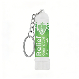 Inhalador Nasal de Eucalipto con LOGO Personalizado y Llavero, Alivio Portátil para la Tos, Resfriado y Congestión, Refrescante - Product Image 6