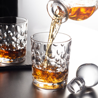 Ensemble de carafe à whisky classique sur mesure NOVARE, capacité de 850 ml, logo personnalisé pour le whisky, le vin et le bourbon