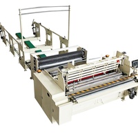 Máquina Convertidora de Papel Higiénico de Rollo Jumbo con 4 Cuchillas de Perforación en Espiral para Longitud Variable