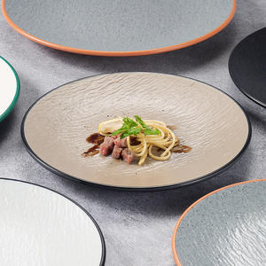 Vaisselle d'hôtel commerciale assiettes de Cuisine occidentale en mélamine assiettes de Buffet circulaires à Steak plat pour Restaurant pour légumes - Product Image 1