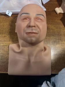 Masque de personnage en silicone confortable, accessoires de <span class=keywords><strong>film</strong></span>, visage d'homme âgé, visage humain, masque d'horreur d'Halloween, masque de fête en silicone réaliste - Product Image 6