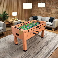 Ballon de jeu de football et joueur de baby-foot multifonctionnel en bois ABS OEM Table de baby-foot avec deux chaises pour enfants