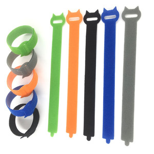 Logo personalizzato autoadesivo cavo in Nylon doppio lato gancio <span class=keywords><strong>Loop</strong></span> per auricolari Back-to-Back Design - Product Image 6