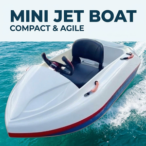 Mini <span class=keywords><strong>Jet</strong></span>-boat Compact Blanc Agile pour Une Personne, Bateau Électrique, Petit Bateau à Moteur, Propulsé, Type Go-Kart Nautique, Véhicule Nautique de <span class=keywords><strong>Ski</strong></span> - Product Image 1