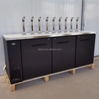 Équipement de restauration professionnel en acier inoxydable, Kegerator distributeur de bière à refroidissement par air, 12 fûts, 620L pour bar