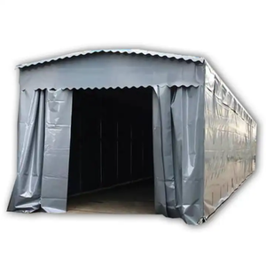 Ty Auvent de stockage extérieur personnalisé déplacé facile à étirer coulissant pousser et tirer grande tente pliante avec 4 côtés cov - Product Image 1
