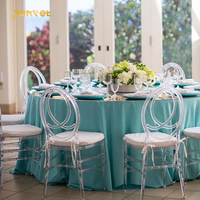 Chaise Phénix en résine cristalline pour mobilier de mariage, salle de banquet, salle à manger + chaises