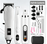 Tondeuse à poils pour animaux de compagnie USMILEPET, très vendue, en ABS, rechargeable, sans fil, pour les pattes des chiens et des chats, kit de toilettage