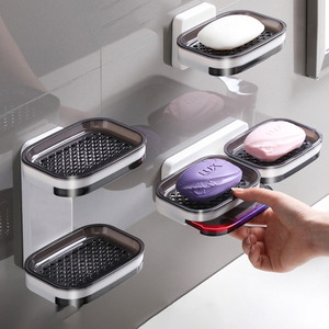 <span class=keywords><strong>Portasapone</strong></span> da Parete Personalizzabile <span class=keywords><strong>Senza</strong></span> Foratura con Vassoio Raccogligocce - <span class=keywords><strong>Portasapone</strong></span> Autodrenante <span class=keywords><strong>per</strong></span> Bagno, Ideale <span class=keywords><strong>per</strong></span> Regali Promozionali - Product Image 1