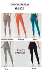 Yüksek bel dikişsiz ezme popo Buttery yumuşak Yoga pantolon Legging kadınlar için 2023 Yoga dikişsiz tayt - Product Image 2