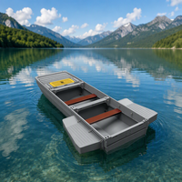 Bacs flottants robustes en PE pour 3 à 4 personnes, pour toit de voiture, épaissis, renforcés, écologiques, recyclables, spacieux pour le nettoyage des lacs