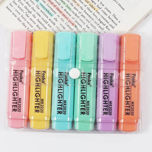 Juego de Papelería FOSKA para Estudiantes, Marcador <span class=keywords><strong>Pastel</strong></span> Multiusos, Bonito y sin Manchas, para Resaltar, Subrayar o Tomar Notas - Product Image 6