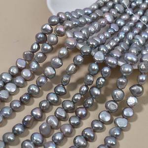 ลูกปัดน้ำจืดธรรมชาติขนาด 9-10 มม. รูปทรงเมตร สำหรับทำสร้อยคอ กึ่งสำเร็จรูป ขายส่งจากโรงงานโดยตรง ผู้ผลิตขายตรง - Product Image 1