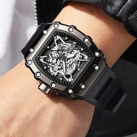 WLISTH 6147 Nouvelle Arrivée Montre Homme Décontractée Sportive Étanche Lumineuse Calendrier Grand Cadran Carré Montre à Quartz Homme Relogio Masculino