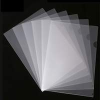 Dossier Transparent en plastique pp pour documents, pochette en forme de L, dossier en plastique, étanche, personnalisé, vente en gros