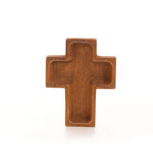 Kruis Vorm Houten Deegkom Handgemaakte Kruis Houten Kom Houten Deegkom Voor Het Maken Van Kaars - Product Image 4
