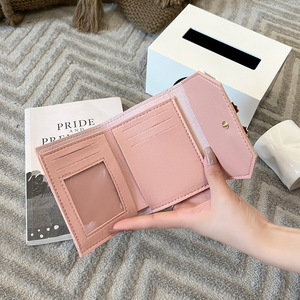 Mode sac portefeuille court pour femmes pochette arc décoratif multi-cartes portefeuille. Z0102 - Product Image 2