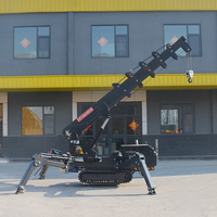 3~18 Ton Alat Angkat Boom Spider Crawler Hidrolik Bekas Konstruksi, Crane Kecil