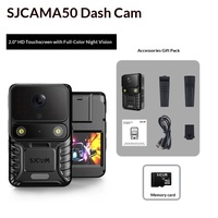 Caméra d'action SJCAM A50/A10 4K GPS avec vision nocturne, écran tactile de 2 pouces, lumière d'avertissement rouge-bleue