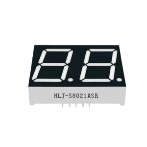 Afficheur LED COG 2 chiffres de 0,8 pouce 8021, haute luminosité, rouge/bleu/blanc, anode/cathode communes (CC/CA) - Product Image 2