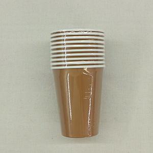 DAMAI <b>Disposable</b> Tableware Set Solid Printing Gold Paper Plates Cups Napkins <b>Straws</b> Sustainable Round Shape for Parties - Product Image 5