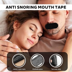 Cinta Bucal de Tela de Algodón Personalizada de Alta Calidad, Hipoalergénica, Anti-Ronquidos, para una Mejor Respiración Nocturna, Unisex - Product Image 3