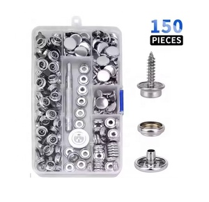 Stainless Steel 316 Marine Canvas Tent Clothes Bag Snap Button Fastener 15x14mm 3pcsx10sets Blister Packing <b>Yacht</b> Boat Hardware - Product Image 6