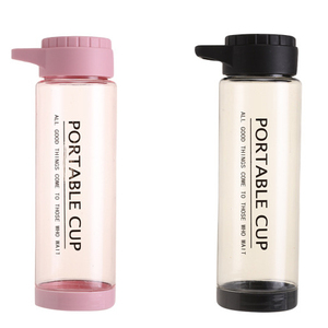 Large capacity 500ml 750ml Water Bottle Custom Logo for Sport promotion present transparent gym school water plastic bottle