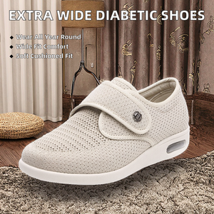 Chaussures Diabétiques Unisexe Extra-Larges Ajustables et Amorties pour Soins des Pieds, Podologie, Arthrite, Œdème, Pieds Gonflés et Douloureux - Product Image 2