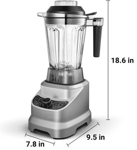 High-Speed Commercial Power <strong>Blender</strong> for Smoothie Juice <strong>Ice</strong> <strong>Crush</strong> Food Processor Stainless Steel Blade - Product Image 3