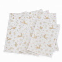 Papier d'emballage cadeau de Noël personnalisé en gros avec logo imprimé, papier de soie d'emballage de haute qualité pour vêtements et chaussures