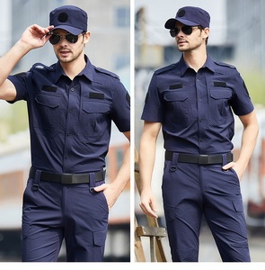 Traje <span class=keywords><strong>de</strong></span> Secado Rápido Negro/Azul <span class=keywords><strong>para</strong></span> Combate/Táctico/Batalla/Guardia <span class=keywords><strong>de</strong></span> <span class=keywords><strong>Seguridad</strong></span>/Entrenamiento, Venta al Por Mayor - Product Image 6