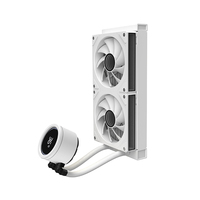 Refroidisseur d'eau pour CPU AIO 240, noir, avec tête miroir Infinity, ventilateur ARGB annulaire, 280W TDP, capuchon rotatif, roulement en céramique, pour boîtier d'ordinateur