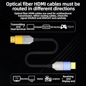 Câble <span class=keywords><strong>HDMI</strong></span> haute vitesse 8K 2.1V actif à <span class=keywords><strong>fibre</strong></span> <span class=keywords><strong>optique</strong></span> pour PS4/PS5 HDTV - Product Image 6