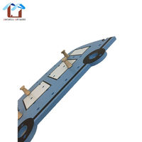 Nouveau dessin animé mignon bleu voiture forme garçons chambre maison tenture murale décoration affichage bois chevilles panneau perforé