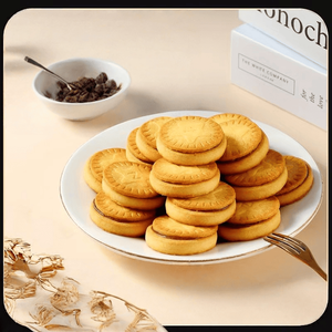 คุกกี้แซนวิชรสถั่วลิสง บิสกิตเนยหวาน รูปทรงกลม รับผลิตตามสั่ง ขายส่ง - Product Image 2