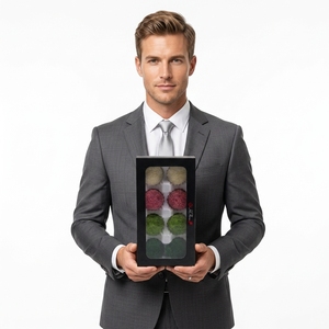 Hfloral Ingrosso <span class=keywords><strong>Fiori</strong></span> Stabilizzati Naturali Dianthus Green Ball 8 pz/scatola Lunga Durata 3-5 Anni Festa della Mamma Laurea - Product Image 3