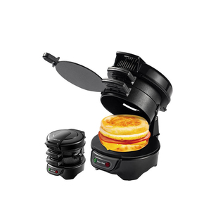 Máquina <span class=keywords><strong>para</strong></span> Hacer Hamburguesas Eléctrica de 110v 220v 600w, Máquina <span class=keywords><strong>para</strong></span> Hacer <span class=keywords><strong>Sándwiches</strong></span>, Mini Plancha Redonda <span class=keywords><strong>para</strong></span> Desayunos, Hamburguesas y Muffins - Product Image 1