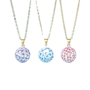Changda brillo rosa púrpura azul oro colorido Ángel llamador campana armonía <span class=keywords><strong>Bola</strong></span> brillante carillón <span class=keywords><strong>Bola</strong></span> collar música <span class=keywords><strong>Bola</strong></span> joyería - Product Image 1