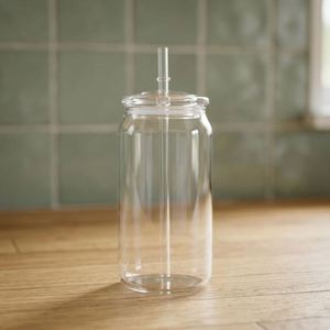 16Oz Clear Plastic USA Stocked Cups-BPA-Free Minimalist Camping Travel <b>Bottle</b> with Screw-On for for Adults - Product Image 2