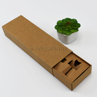Boîte à tiroirs en papier kraft FSC personnalisée avec insert personnalisé pour kit de rasage de rasoir, emballage de soins personnels de toilettage écologique pour hommes