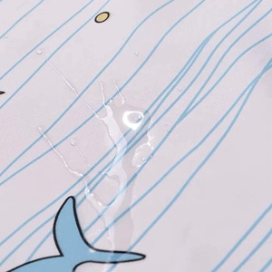 CF PEVA in nhà máy không thấm nước Eva vòi hoa sen rèm cửa nhanh khô vải phòng tắm nhựa vòi hoa sen Rèm 72x72inch với móc - Product Image 6