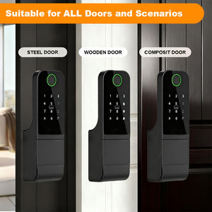 Cerradura de llanta inteligente para puertas de madera, cerradura inteligente RFID resistente al agua con aplicación Tuya para uso doméstico y hotelero - Product Image 3