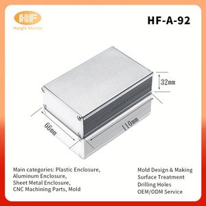 Customized Anodised Aluminum Extrusion Battery <b>Enclosure</b> Mini PC Control Box Electronics Instrument <b>Enclosures</b> - Product Image 2