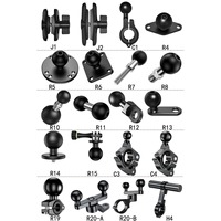 Support de téléphone pour vélo et moto en alliage d'aluminium antivol, usiné par CNC, avec double bras articulé et fixation RAM