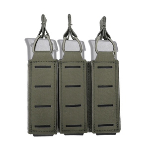 Pochette tactique triple pour chargeurs en nylon robuste 500D pour gilet porte-plaques - Product Image 6